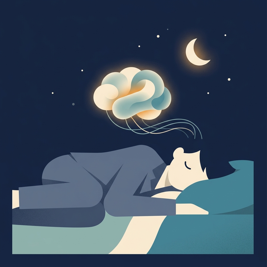 青少年睡眠與大腦發育研究示意圖
